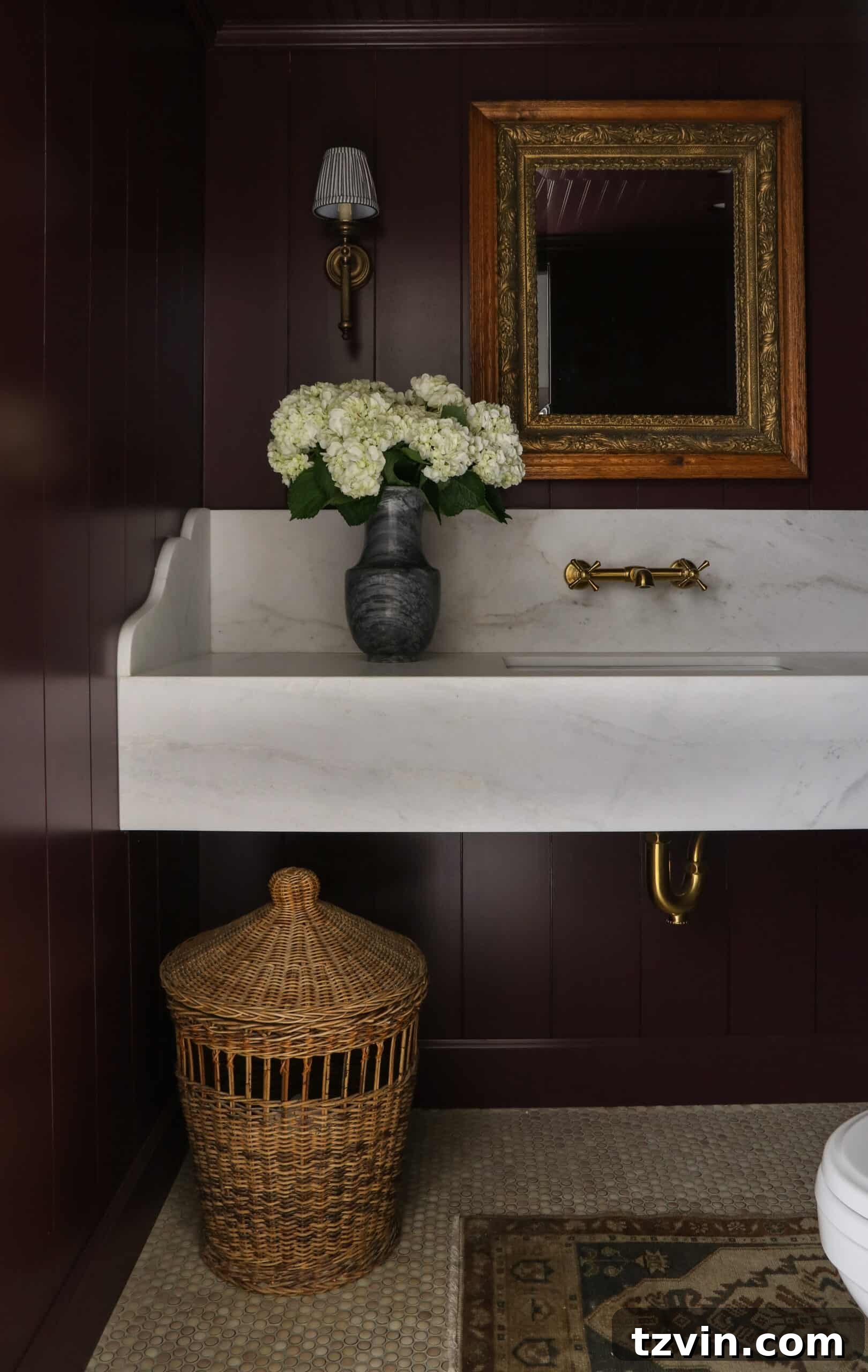 Designer-Approved Burgundy Paint Shades 6 burgundy bathroom wildflower home interiors farrow and ball brinjal
