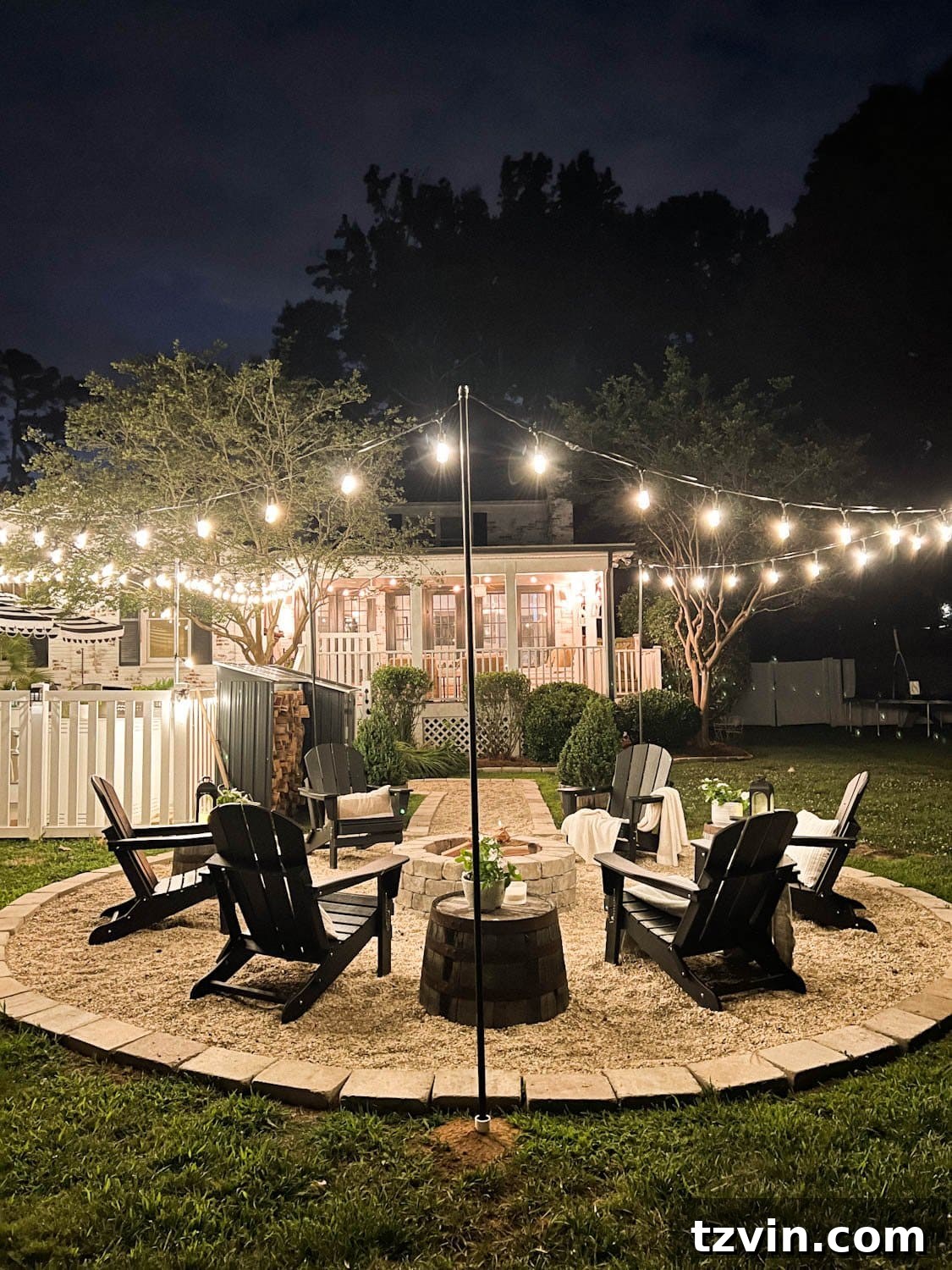 Ignite the Night: 10 Tips for Your Best Bonfire Party Ever 13 backyard bonfire party lighting