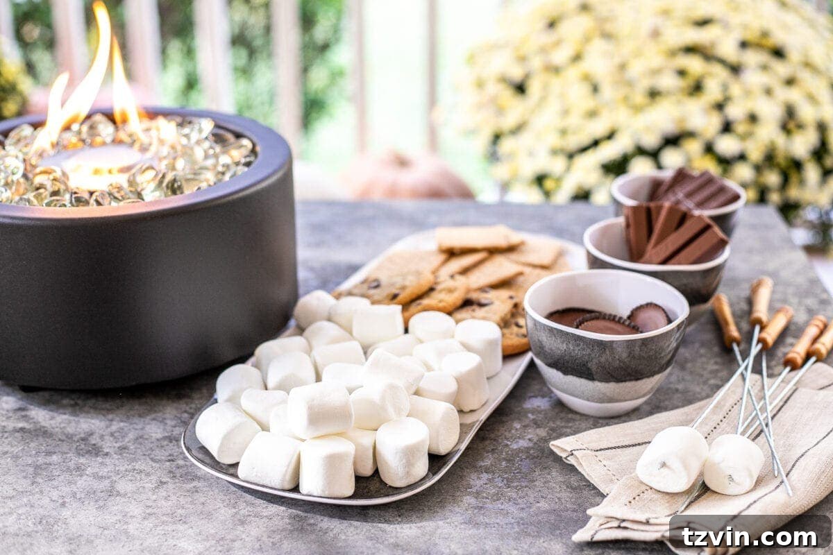 Ignite the Night: 10 Tips for Your Best Bonfire Party Ever 10 s'mores station for a campfire party