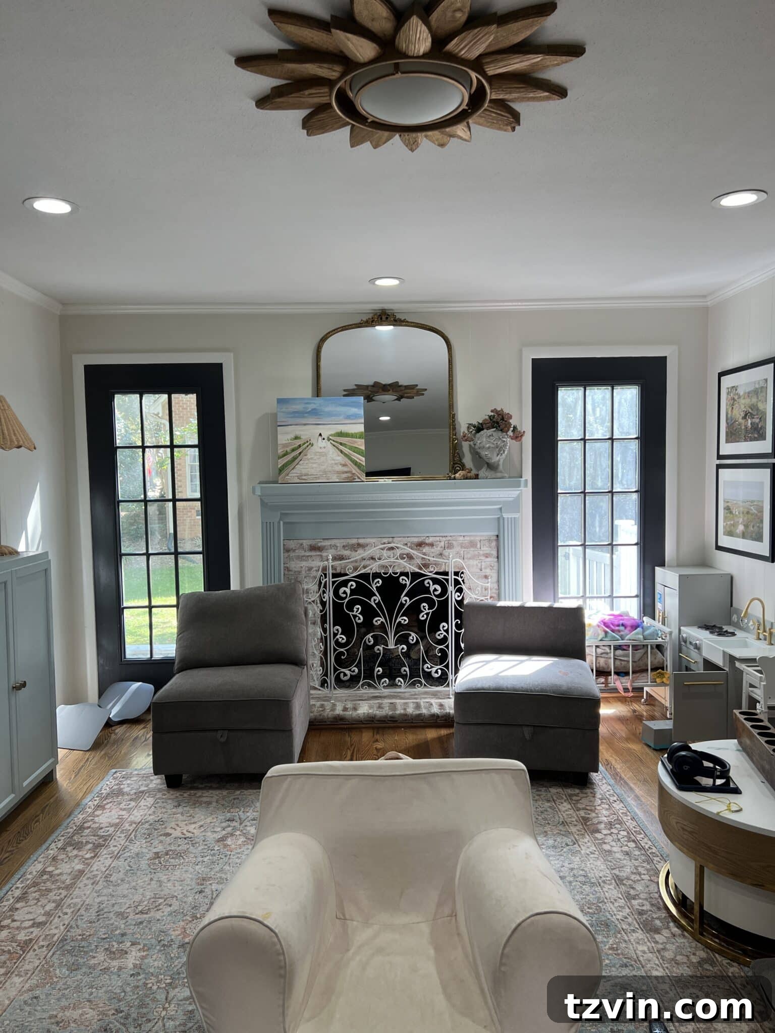 Your Dream Home Cinema DIY on a Dime 26 playroom before media room makeover