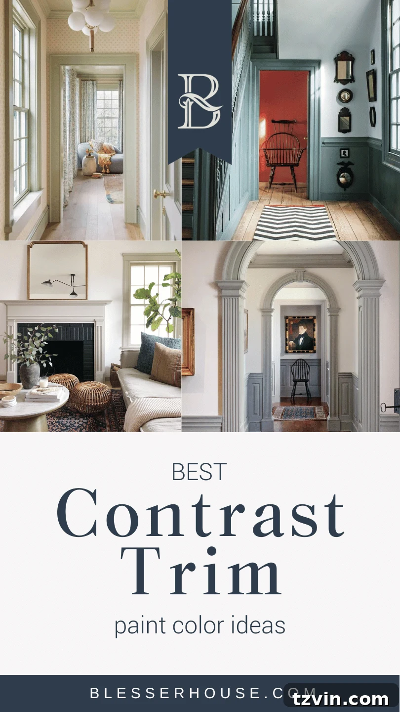 best contrast trim paint color ideas recommended by interior designers