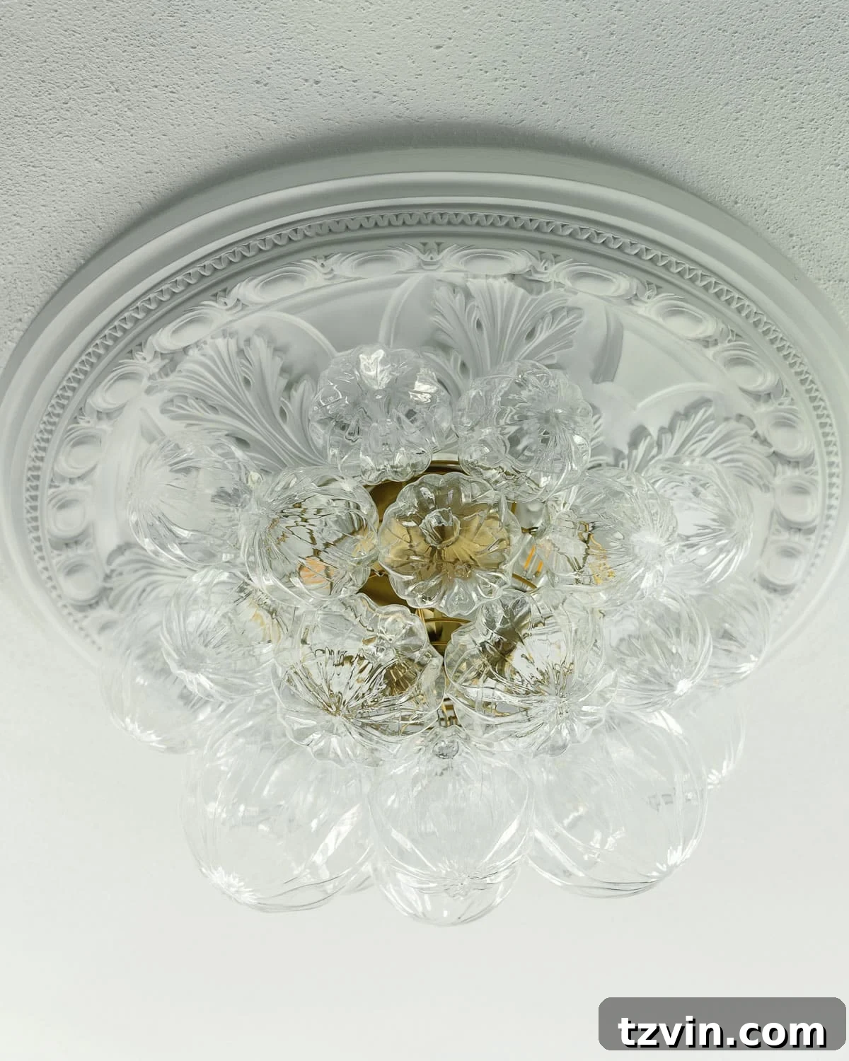 Boost Your Output: Smart Home Office Designs 10 Modern bubble light fixture providing excellent overhead illumination in a home office