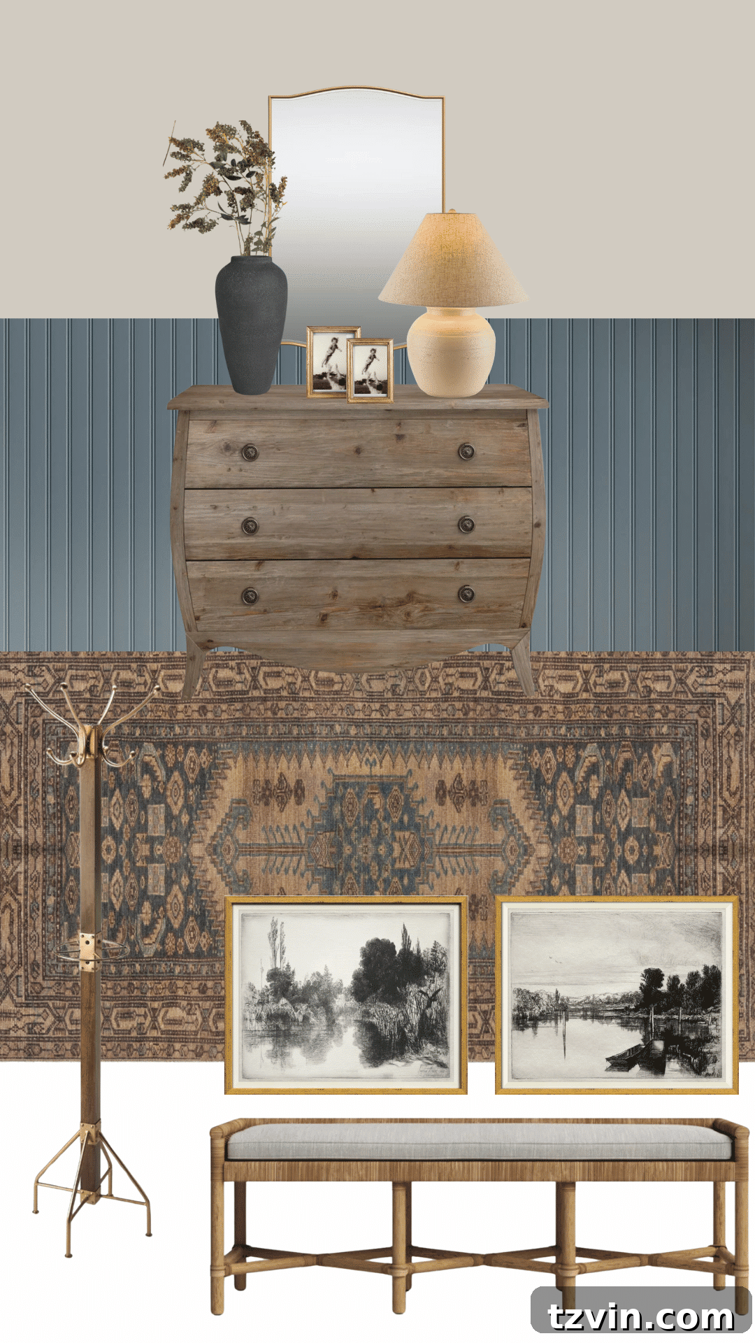 Beyond Bland: Crafting Characterful Rooms with Mood Boards 10 entryway decorating ideas mood board