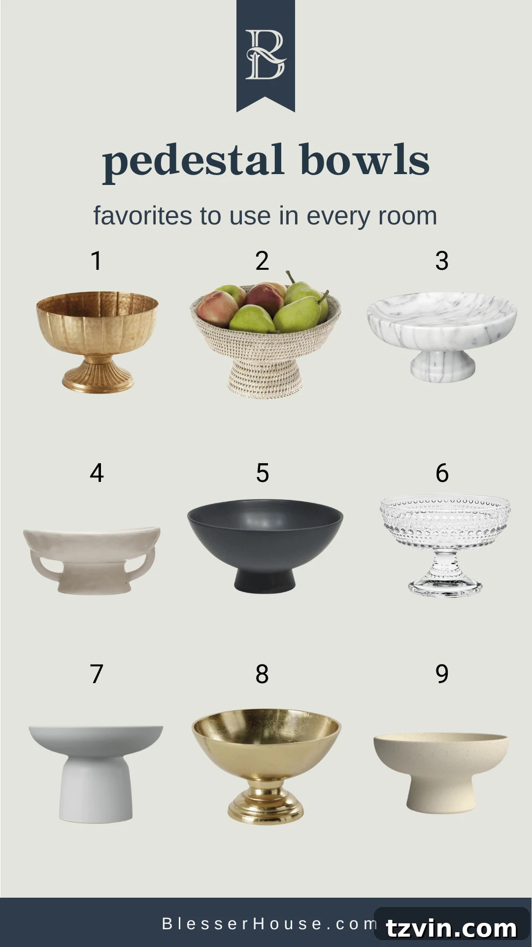 best pedestal bowls to use in every room