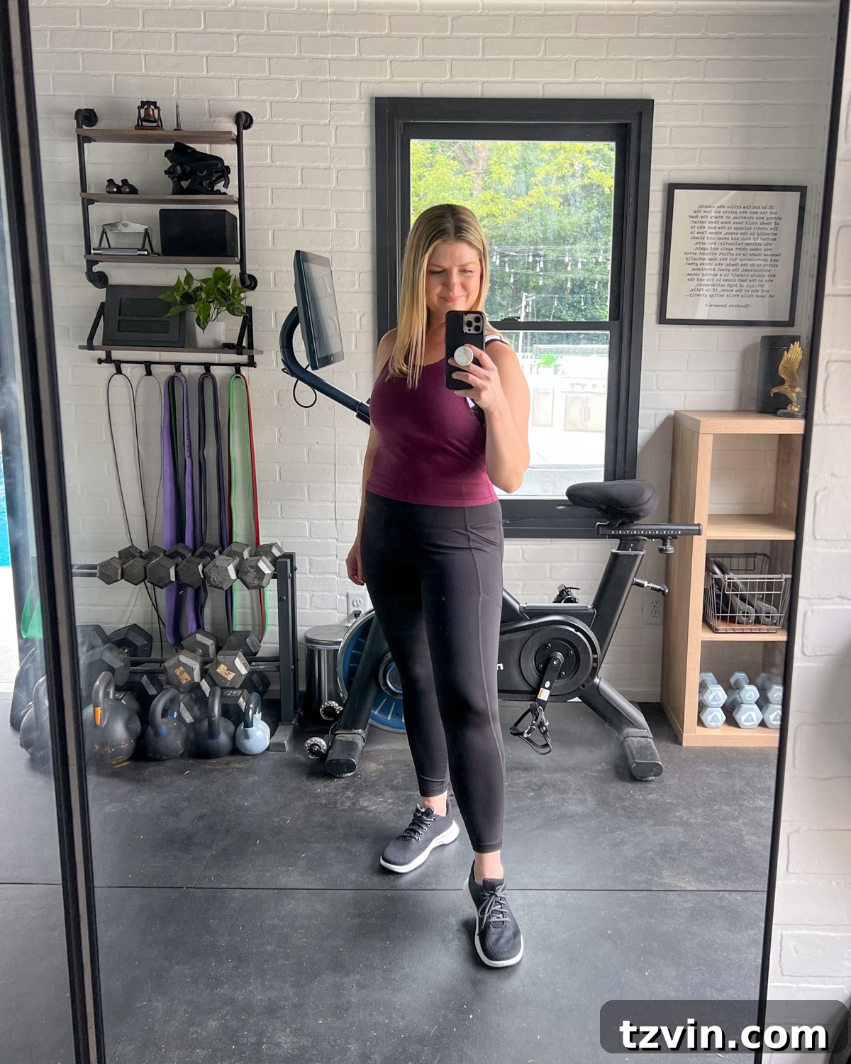 workout in a gym shed