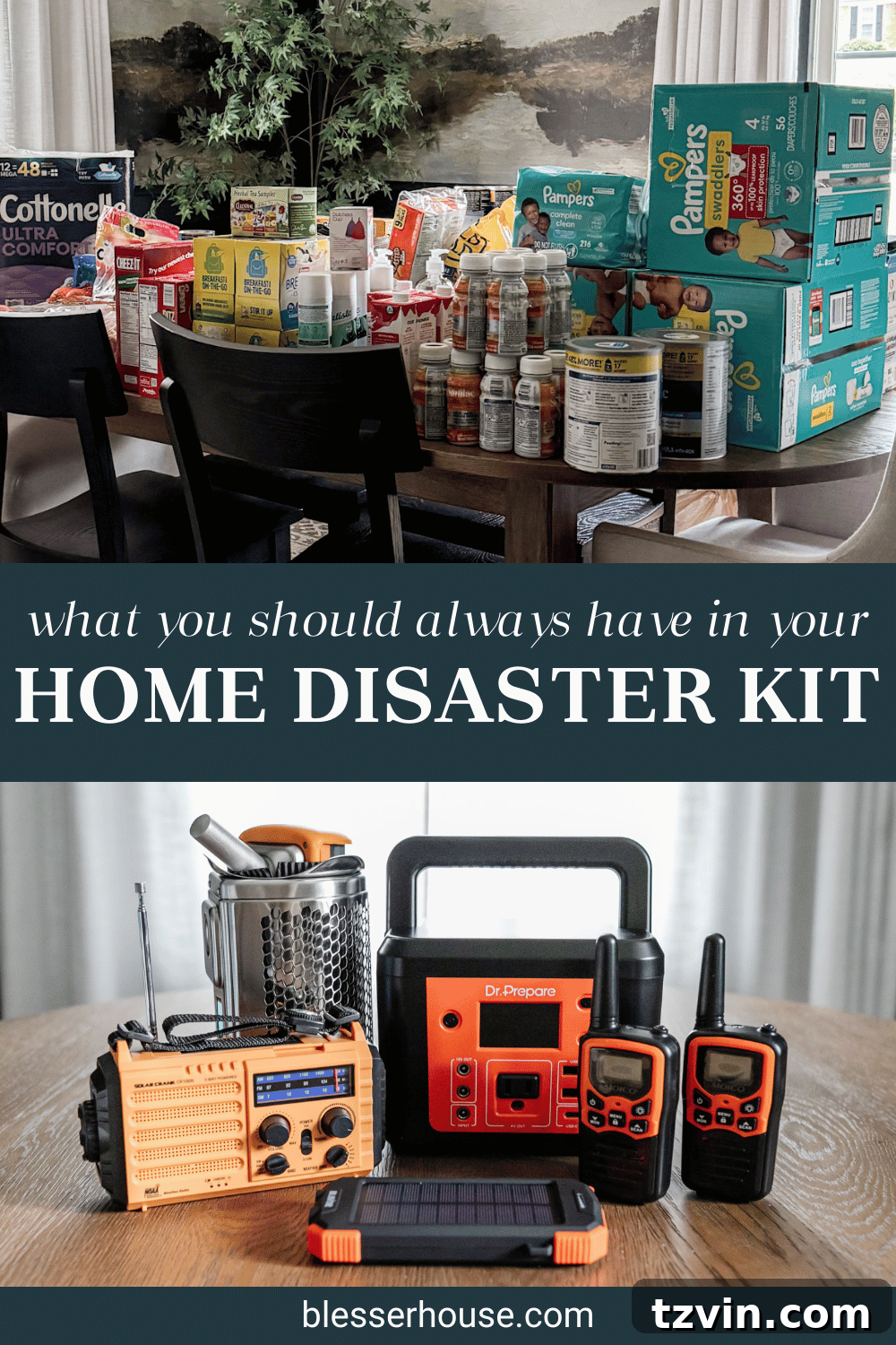 The Ultimate Home Disaster Readiness Kit 2 A comprehensive guide to building a home disaster kit for emergencies, including items for protection, rescue, water, and food.
