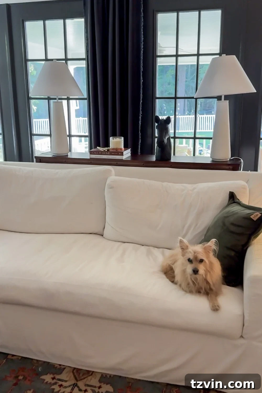 The Sofa Table Mistake You're Making 2 Incorrect sofa table height creating an awkward look behind the couch