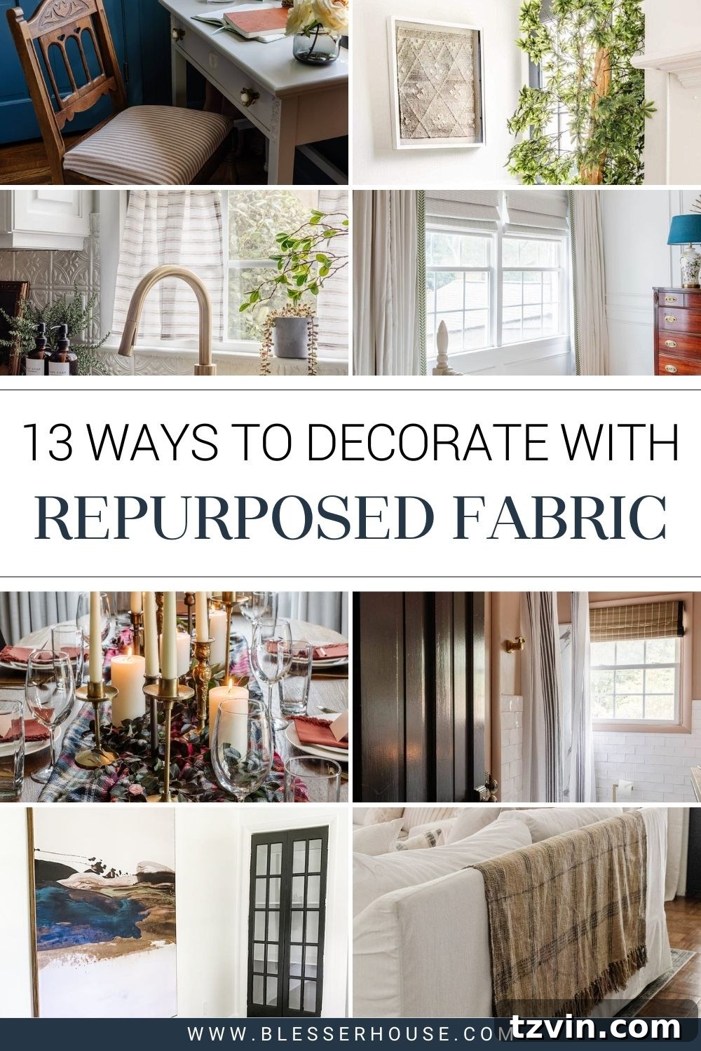 Eski Kumaşları Ev Dekorasyonunda Değerlendirmenin 13 Yaratıcı Yolu 2 ideas to repurpose fabric for home decor