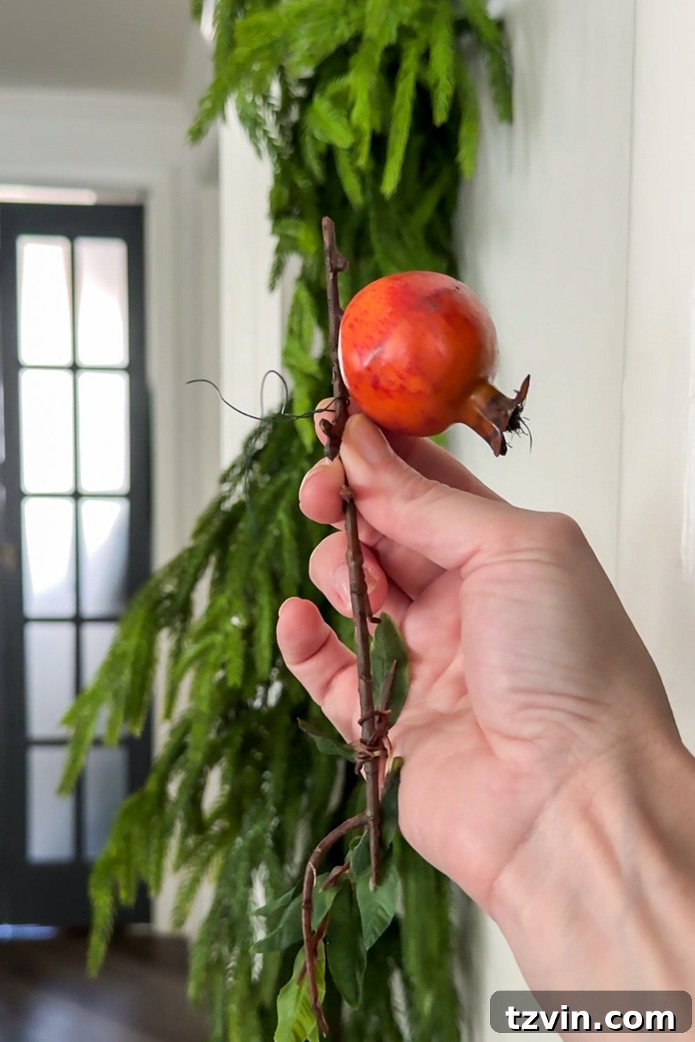 Elevate Your Faux Garland: Secrets to Unbelievable Realism 6 how to put fruit on garland with floral wire