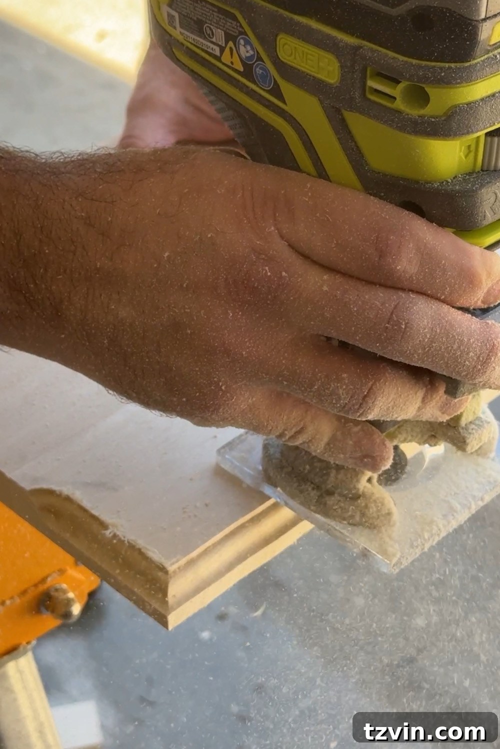 Classic Style DIY Fireplace Molding Transformation 17 Using a router on fireplace trim for decorative detail