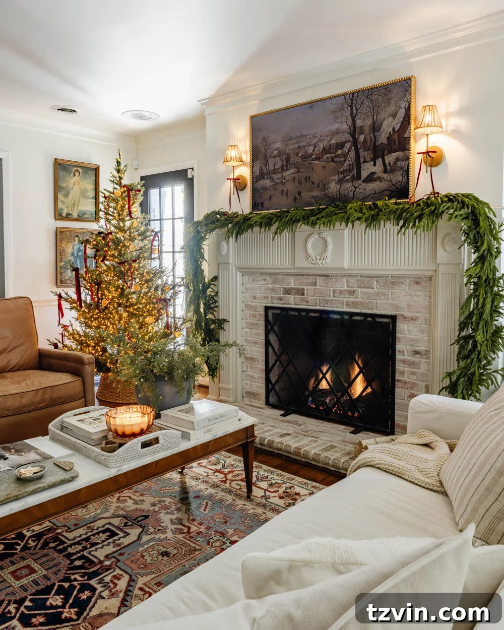 Classic Style DIY Fireplace Molding Transformation 22 Traditional ornate fireplace molding in a living room setting