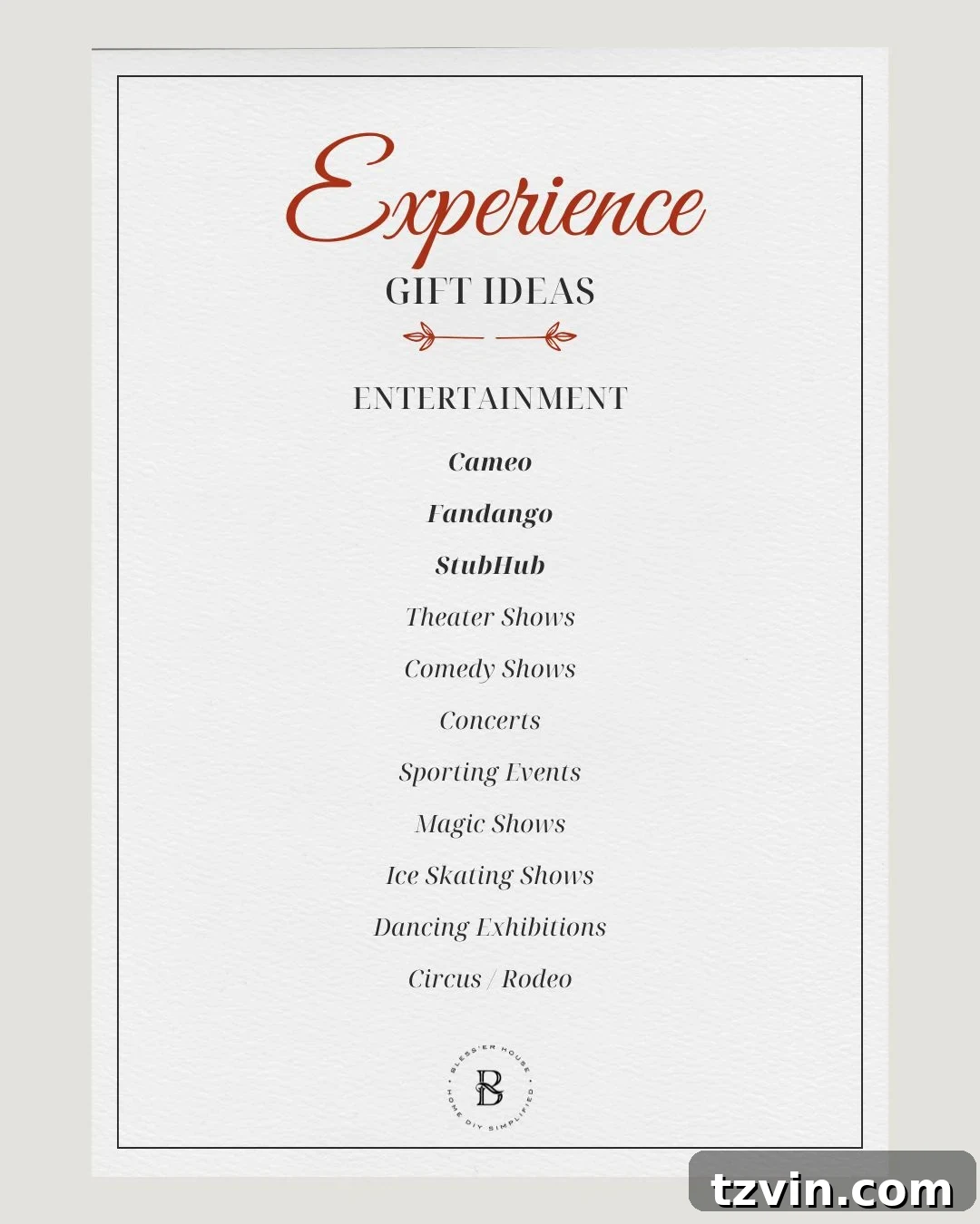 Beyond the Box Curated Experience Gifts for Lasting Memories 10 experience gift ideas - entertainment