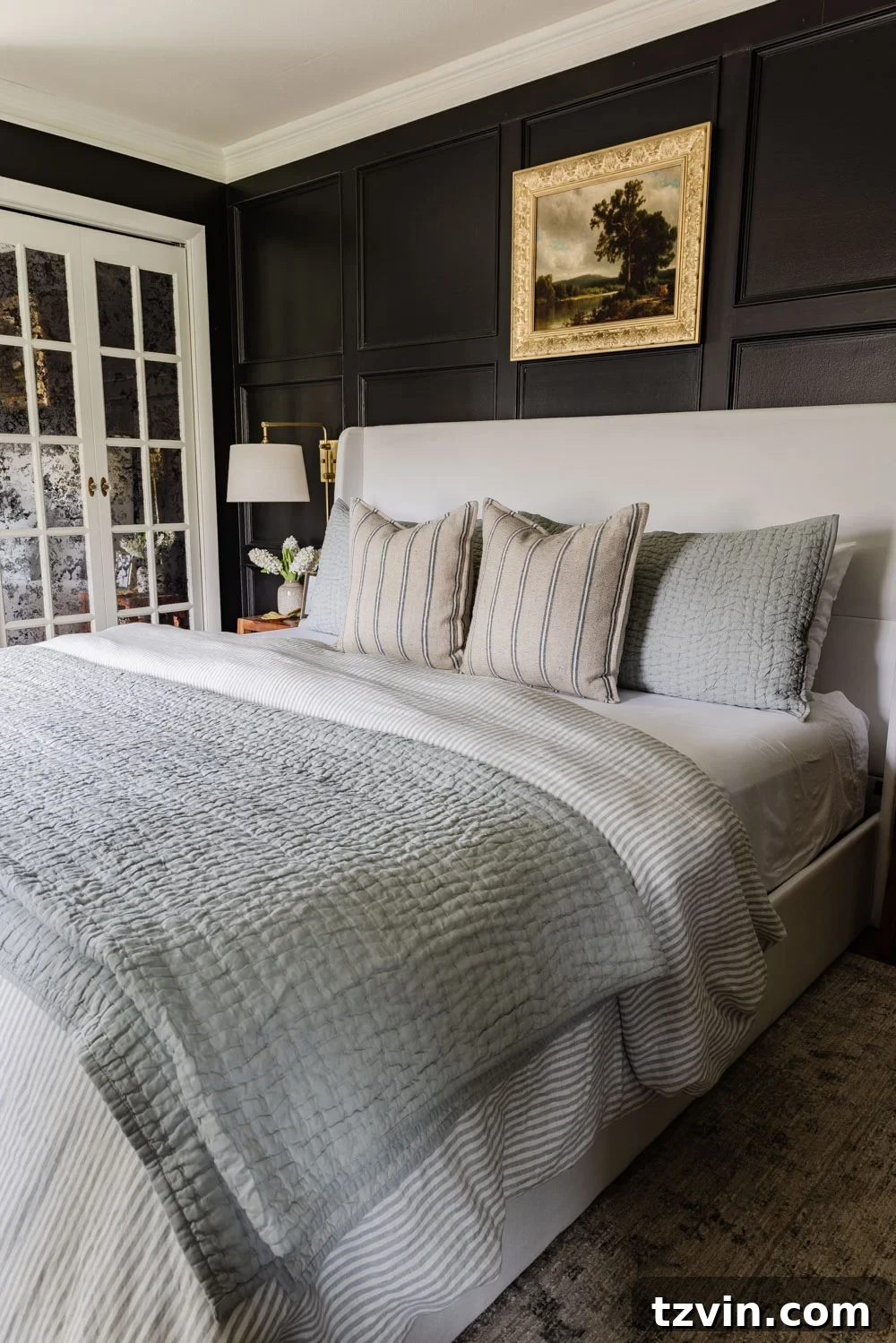 The Enduring 25: Furniture Masterpieces Immune to Passing Fads 3 timeless wingback bed in black bedroom