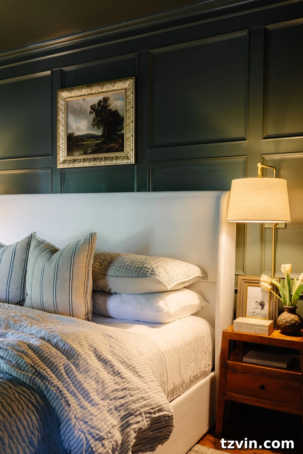 Olive Green: The Bedroom Color You Never Knew You Needed 4 benjamin moore vintage vogue olive green bedroom