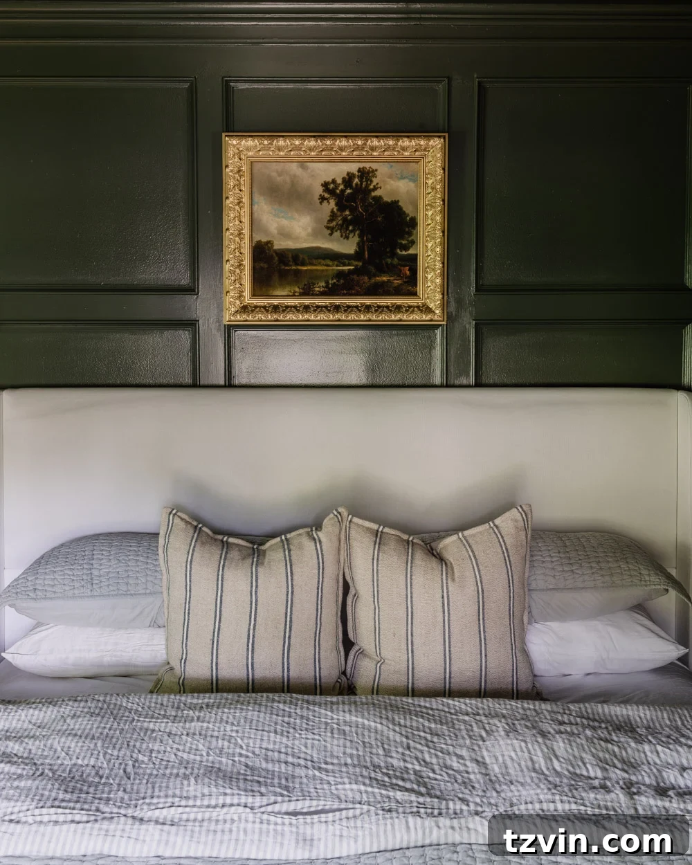 Olive Green: The Bedroom Color You Never Knew You Needed 5 benjamin moore vintage vogue olive green bedroom