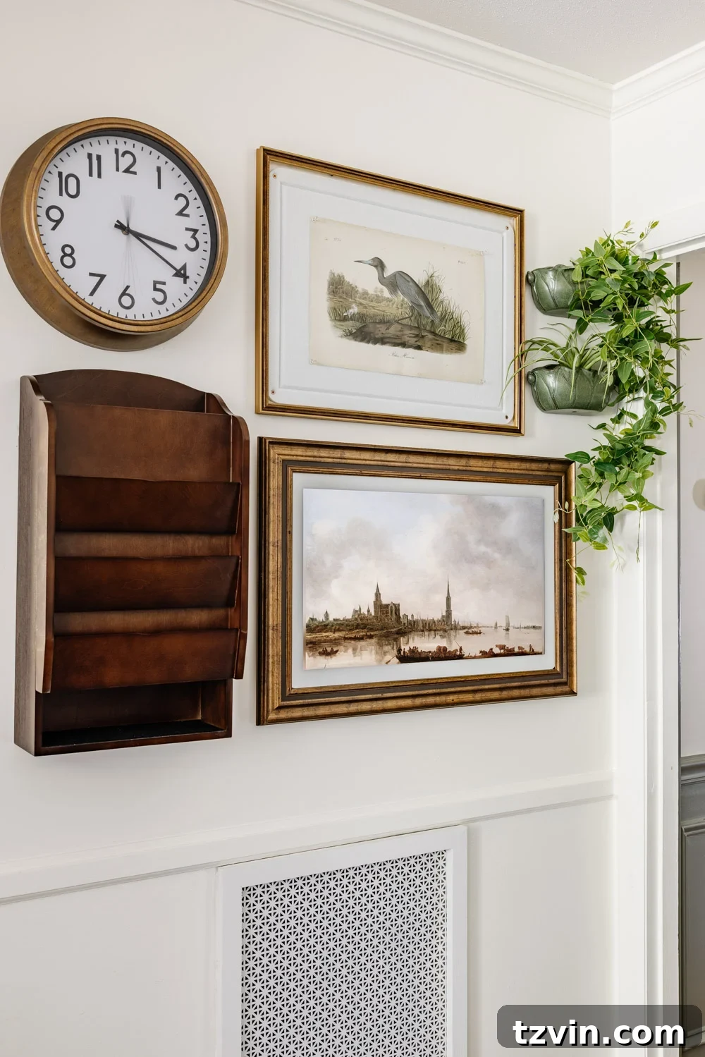 skylight calendar on art gallery wall as a family command center