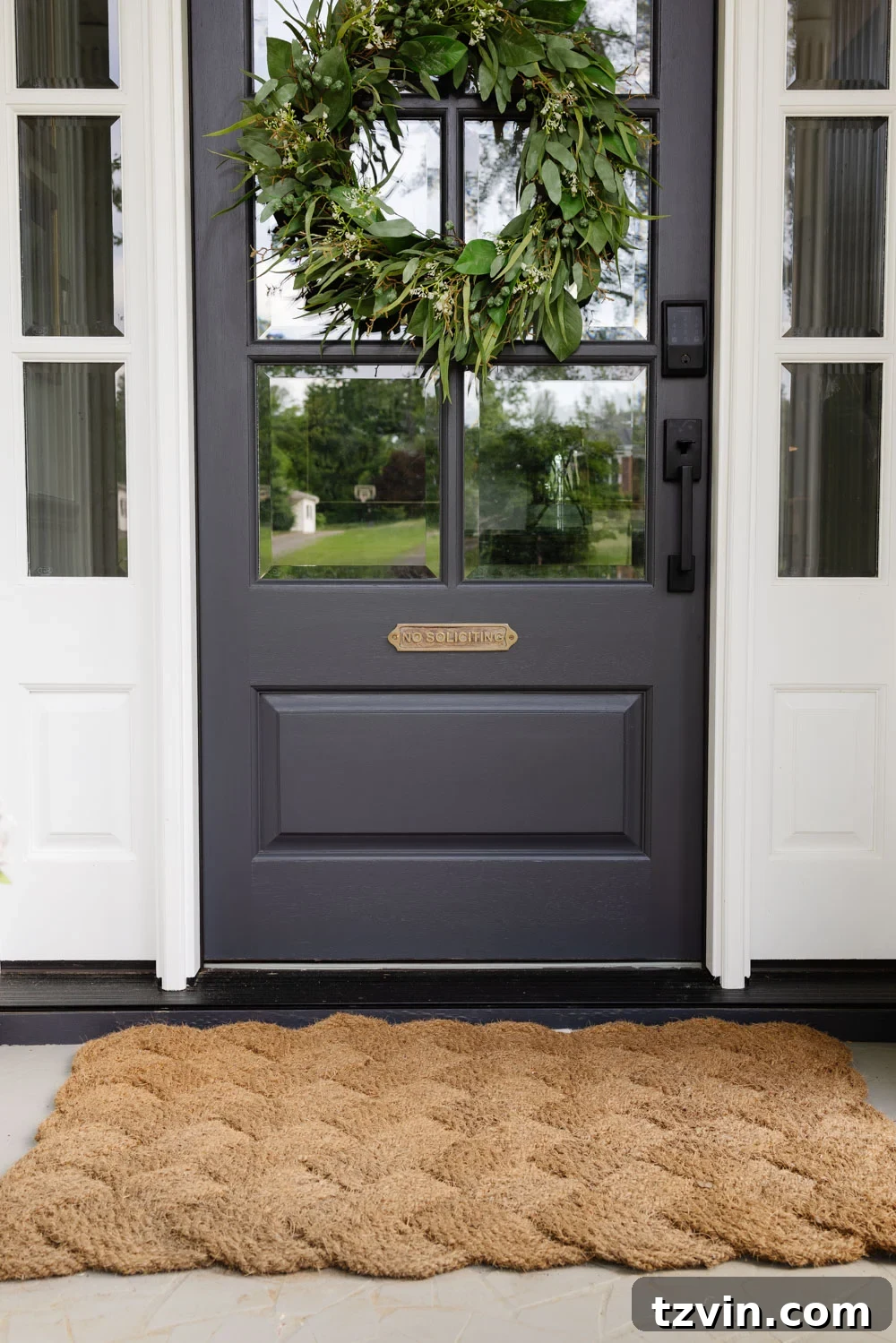 Brass Decor: Beyond Trends 3 no soliciting brass sign on door