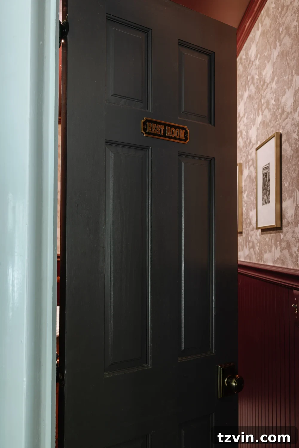 Brass Decor: Beyond Trends 4 antique brass bathroom sign on door at home