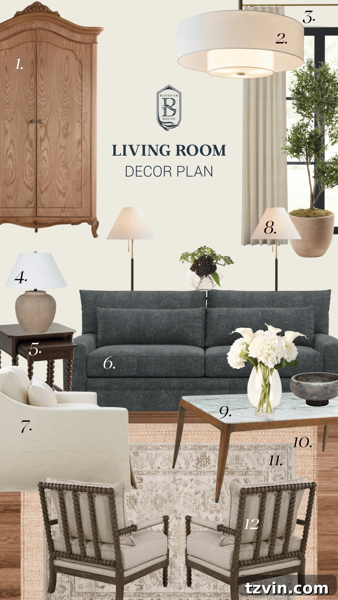 living room mood board