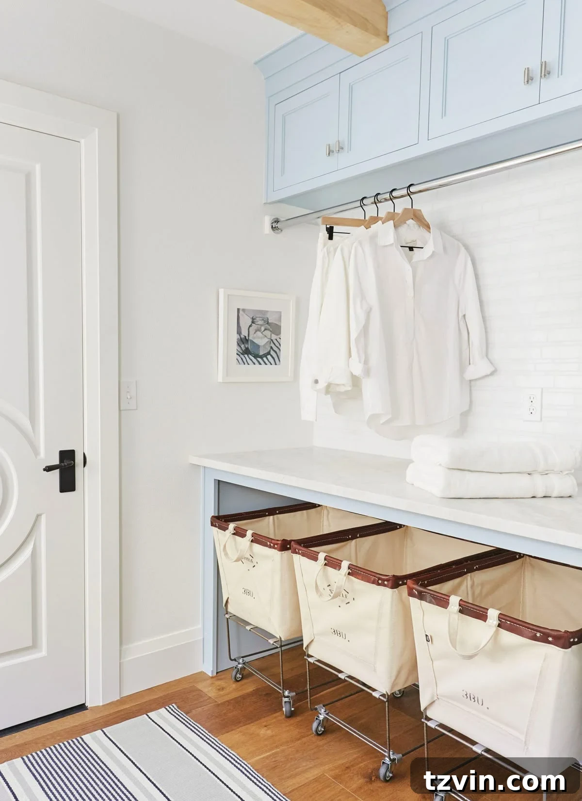 Compact Laundry Room Ideas for Ultimate Efficiency 7 laundry rolling hampers