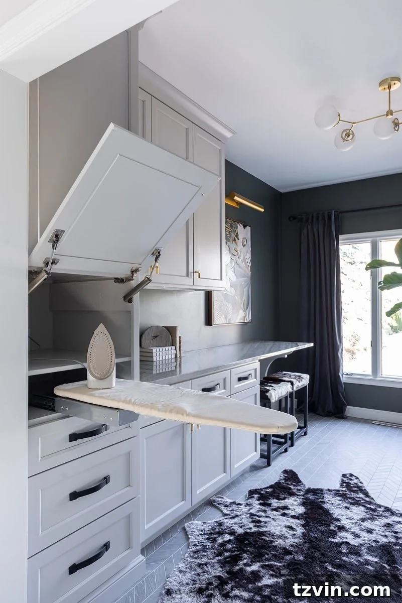 Compact Laundry Room Ideas for Ultimate Efficiency 8 laundry room ironing board