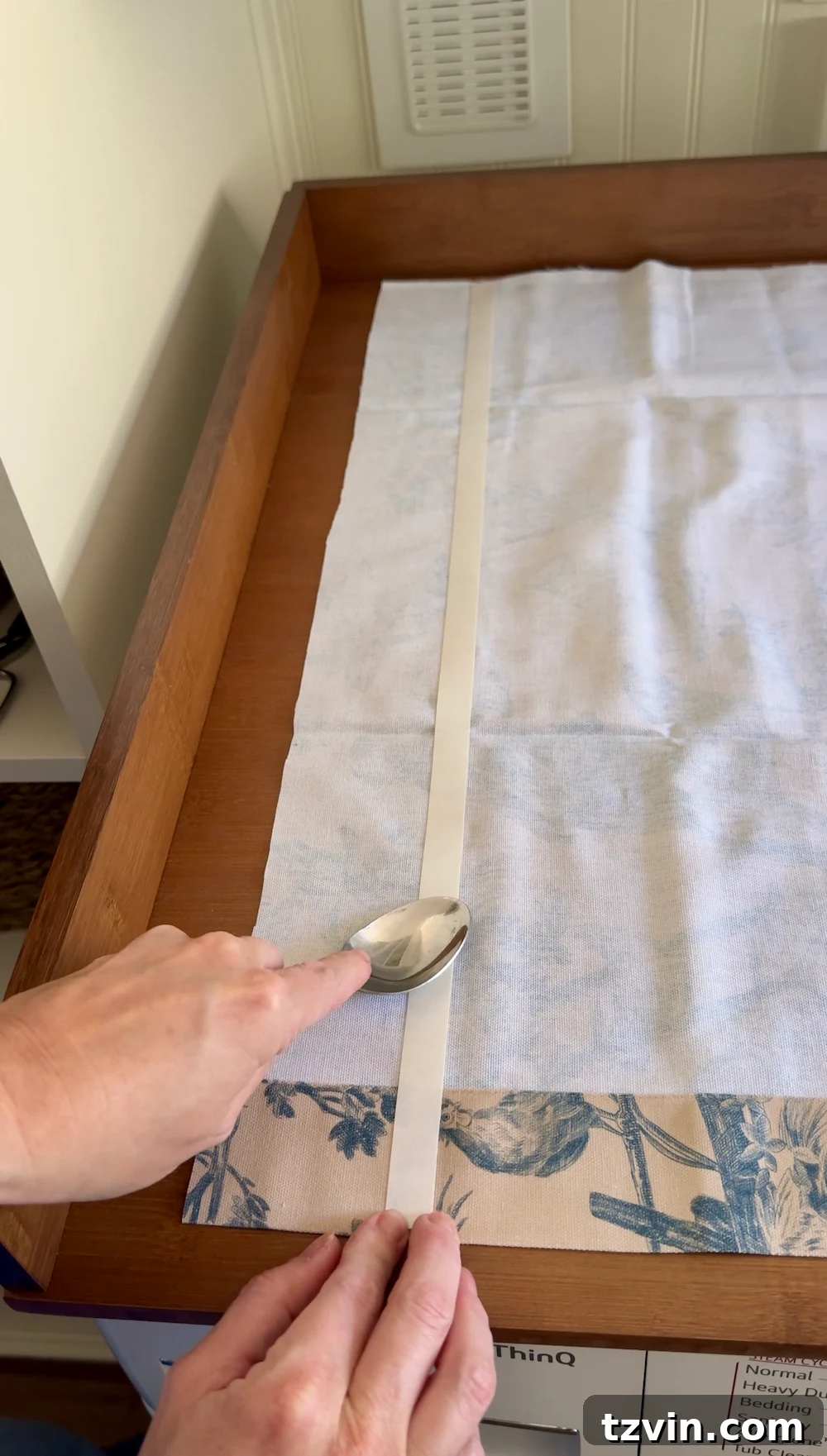 No Sew DIY Fabric Cabinet Doors That Hide Clutter in Style