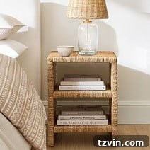 Tiny Bedroom Solutions: 20+ Space-Saving Nightstands 12 Compact nightstand with a single drawer and an open lower shelf, in a light wood finish.