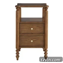 Tiny Bedroom Solutions: 20+ Space-Saving Nightstands 13 White painted slim bedside table with a classic design and a single spacious drawer.