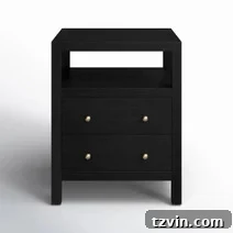 Tiny Bedroom Solutions: 20+ Space-Saving Nightstands 23 Distressed white narrow nightstand with a vintage feel, offering character and storage for small spaces.