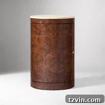 Tiny Bedroom Solutions: 20+ Space-Saving Nightstands 24 Minimalist wooden slim bedside table with a single shelf and clean lines, perfect for contemporary decor.