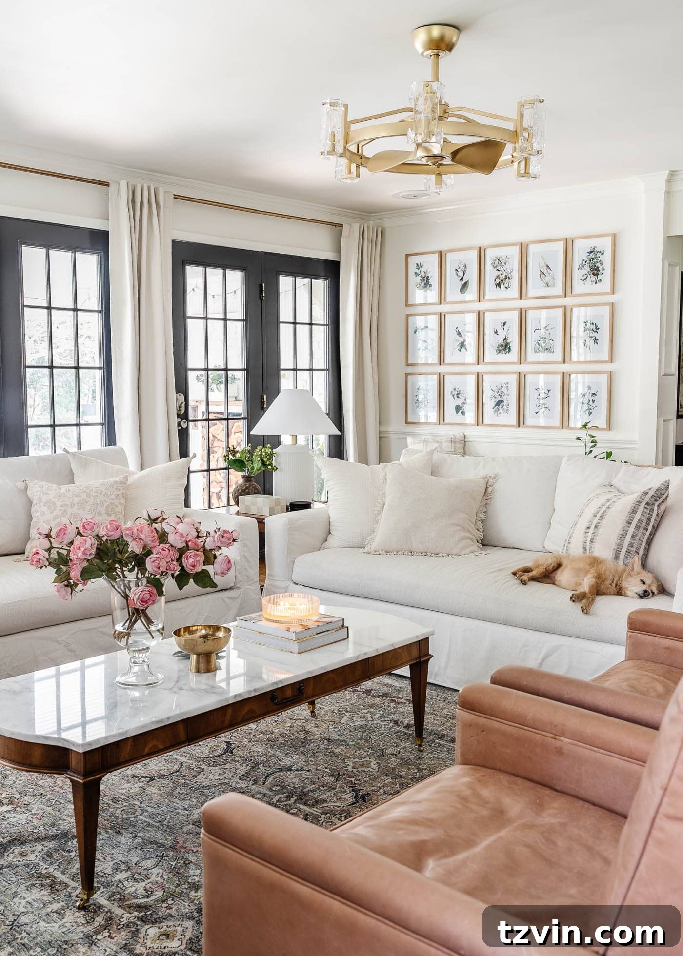 The Living Room Chronicles: An Eight-Year Design Evolution 6 pottery barn york sofas in living room