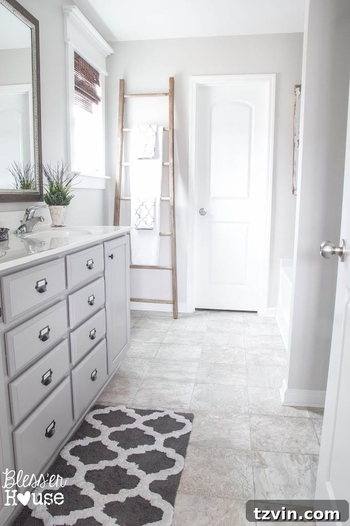 Before and After Bathroom Cabinets | Budget Cabinet Update | DIY Vanity Painting