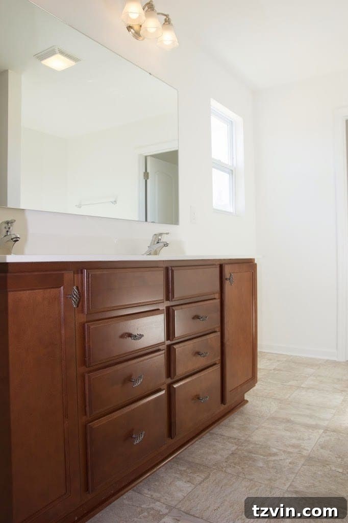 Master Bathroom Before Renovation | Blank Slate Bathroom | Builder Basic Design