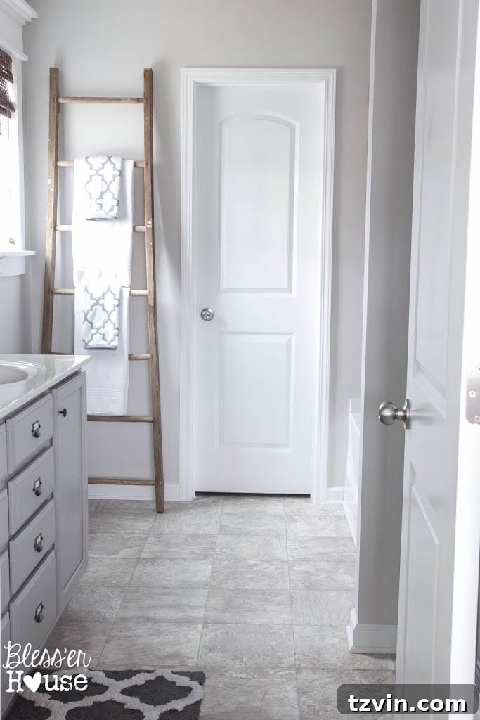 Rustic Industrial Master Bathroom | Budget Bathroom Makeover | Bless'er House Final Reveal