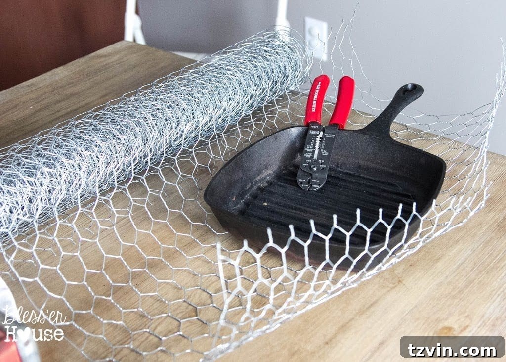 Applying Chicken Wire