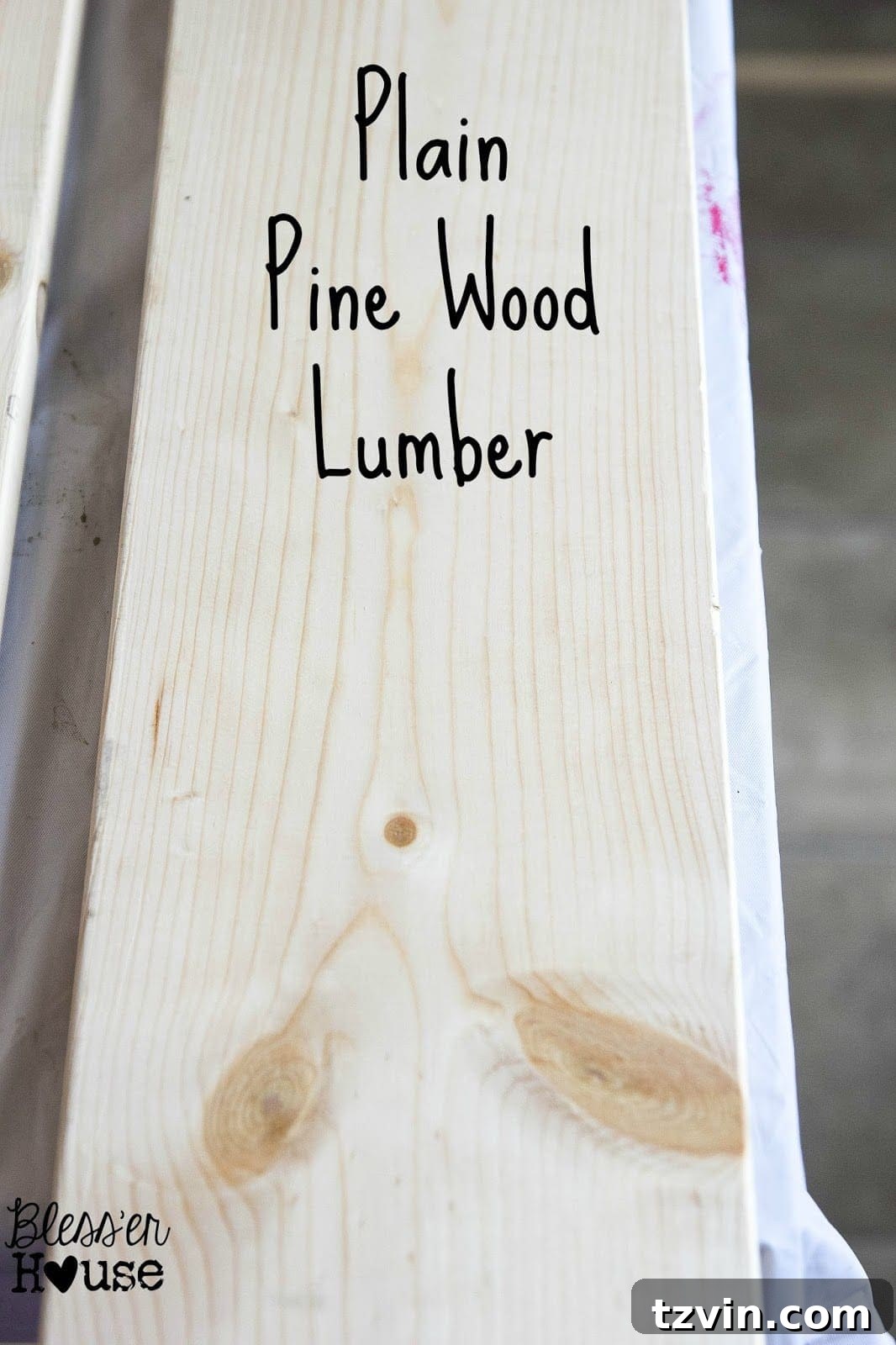 Here is what plain lumber looks like before our all natural wood stain method.