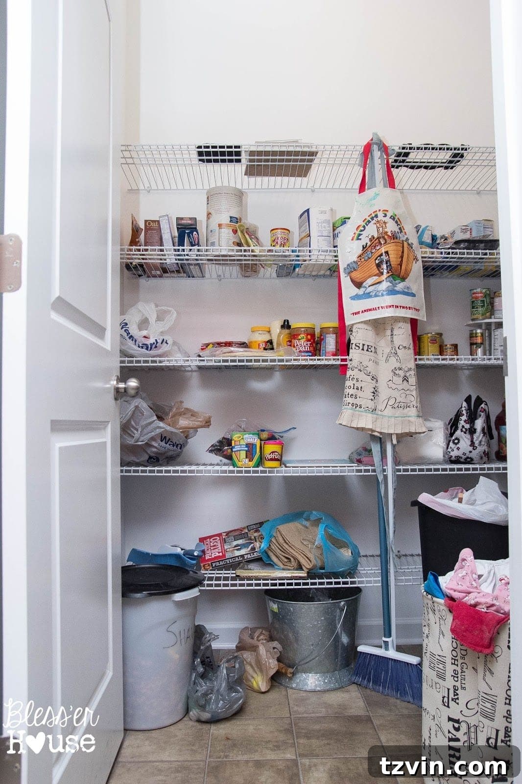 Your Budget-Friendly Guide to a Perfectly Organized Pantry 3 Disorganized pantry before makeover
