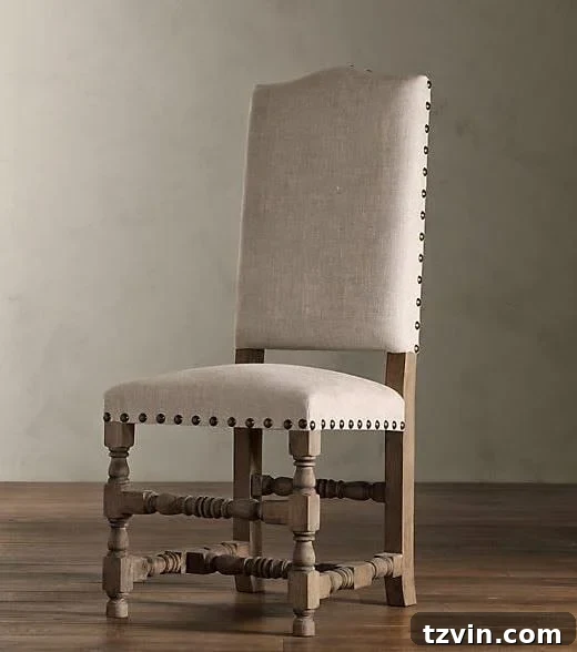 Restoration Hardware Louis XIV Baroque Upholstered Side Chair inspiration