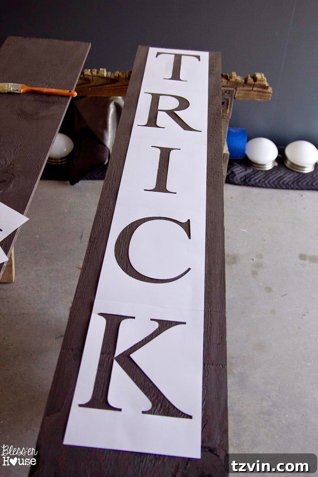 Applying Stencils to Painted Wood