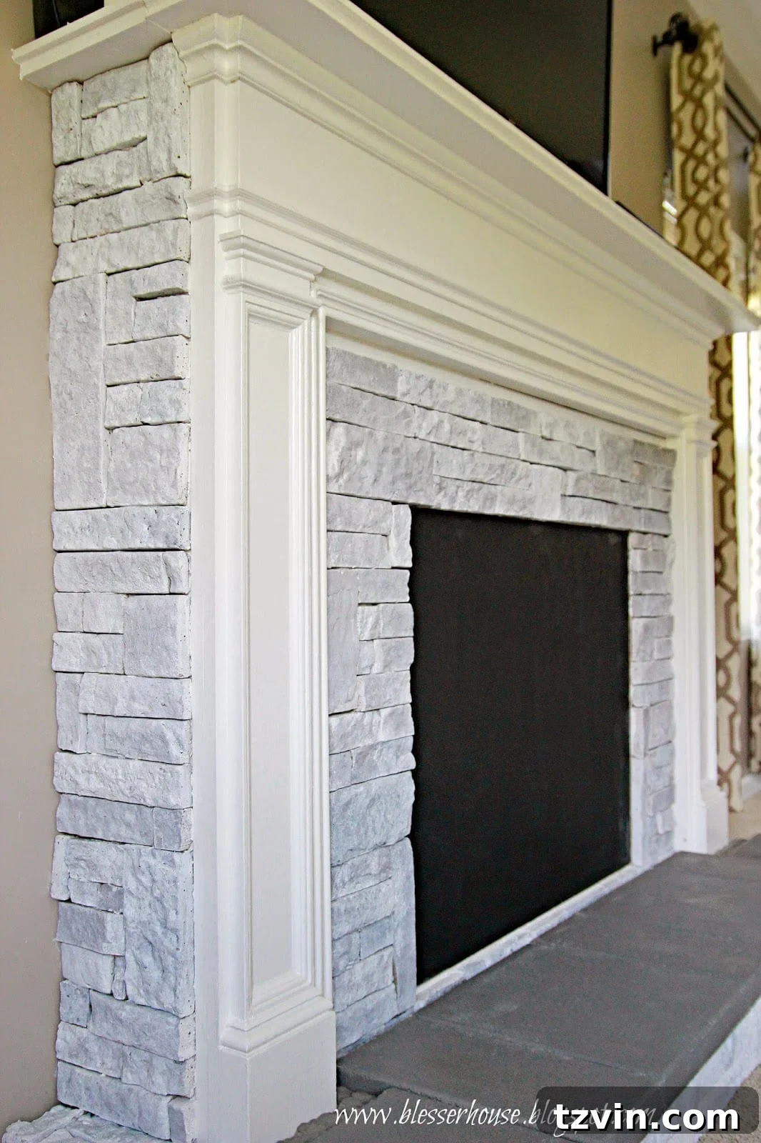 Building Your Faux Fireplace Media Console 25 Fireplace with Television Above