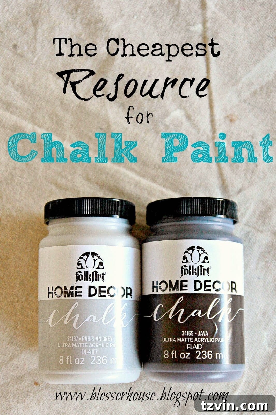 Folk Art Home Decor Chalk Paint in a craft setting