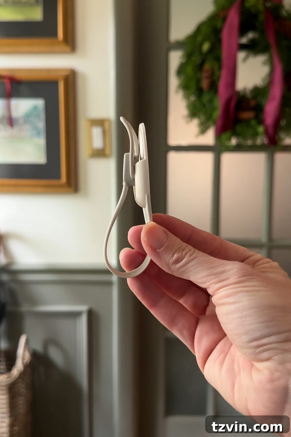 Gather your supplies for a beautiful Christmas doorway garland
