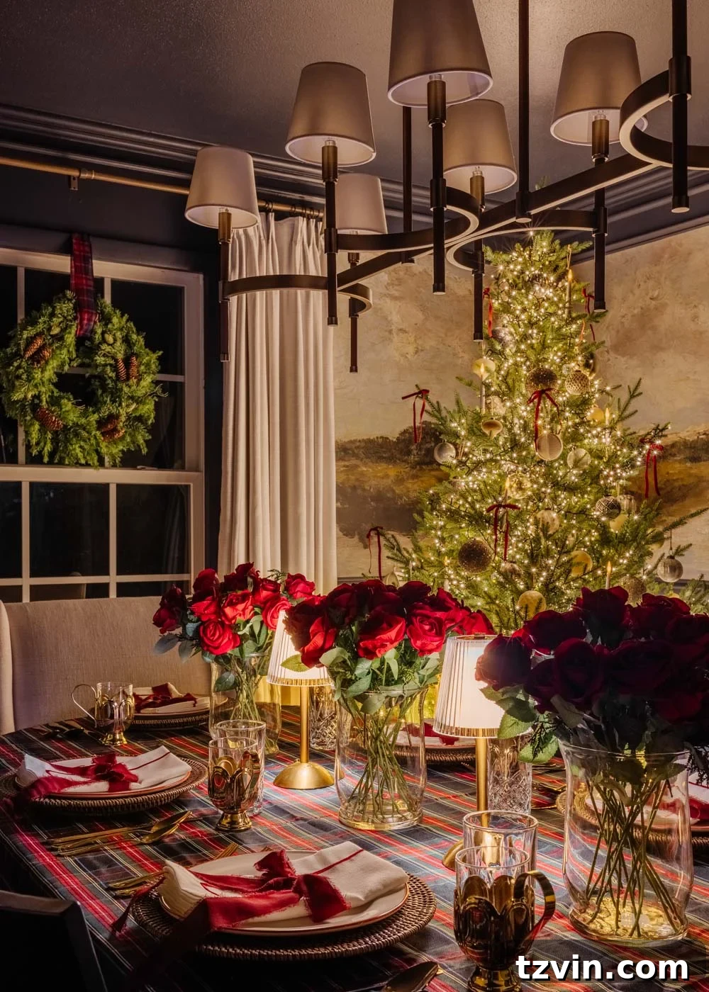 Modern Traditional Candlelight Christmas Home Tour