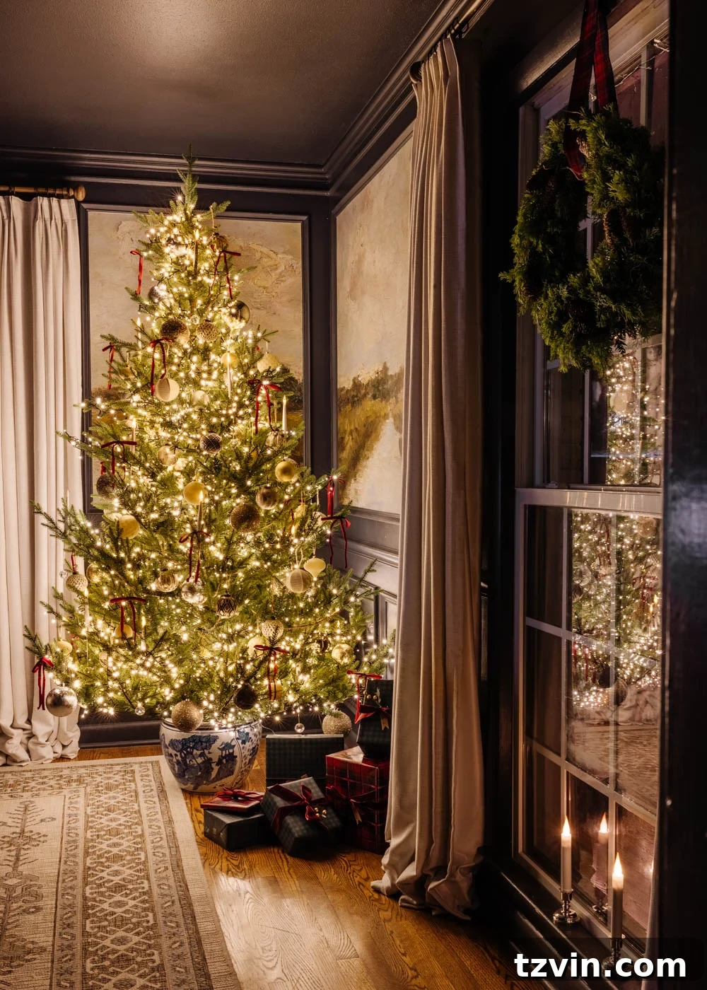 Modern Traditional Candlelight Christmas Home Tour