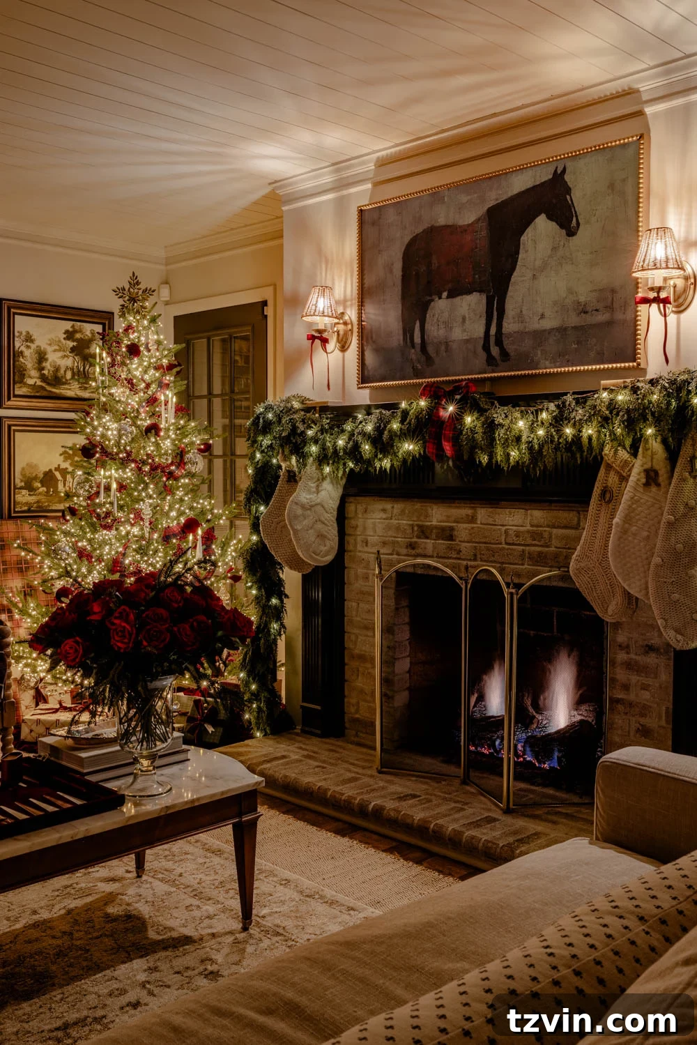 Modern Traditional Candlelight Christmas Home Tour
