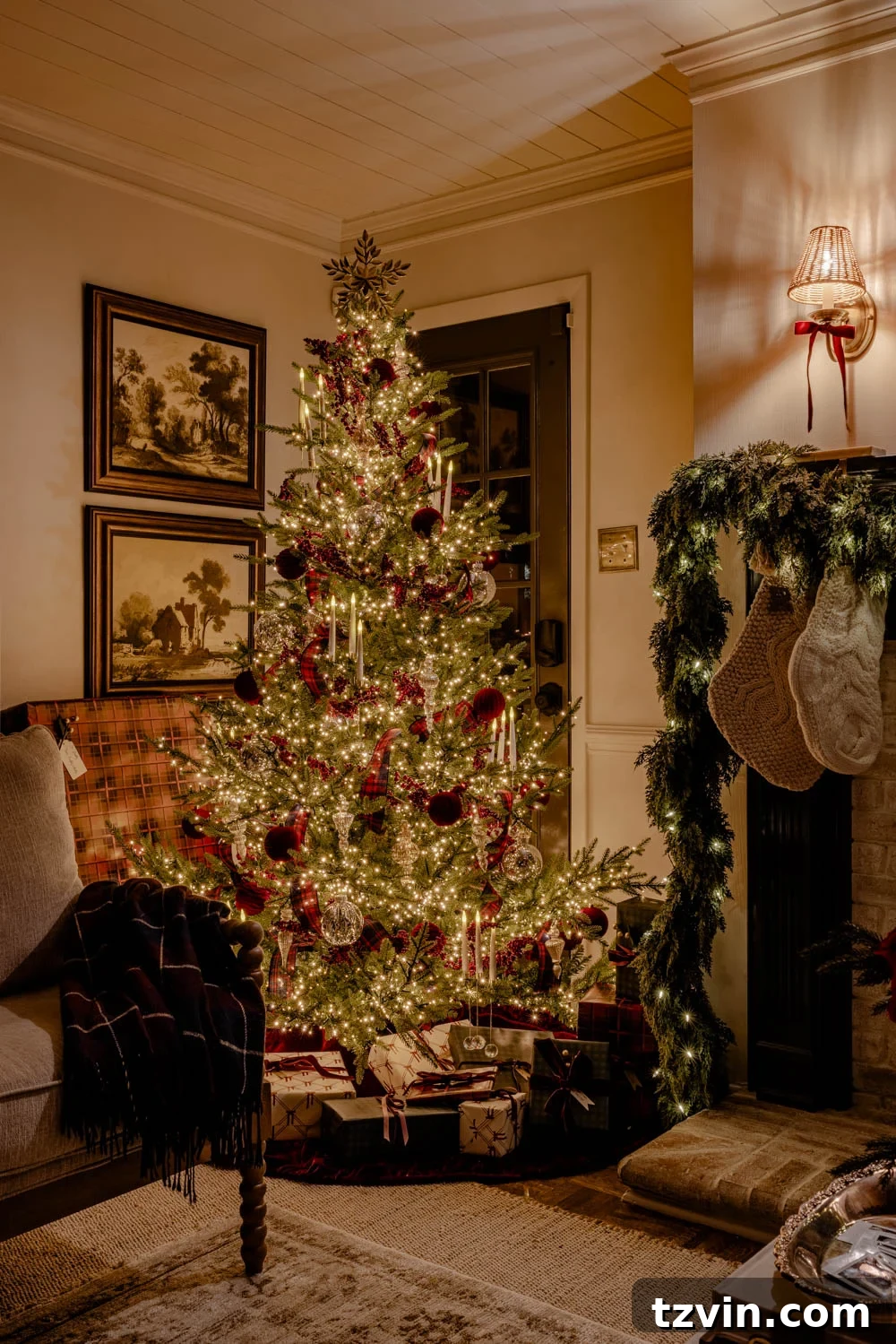 Modern Traditional Candlelight Christmas Home Tour