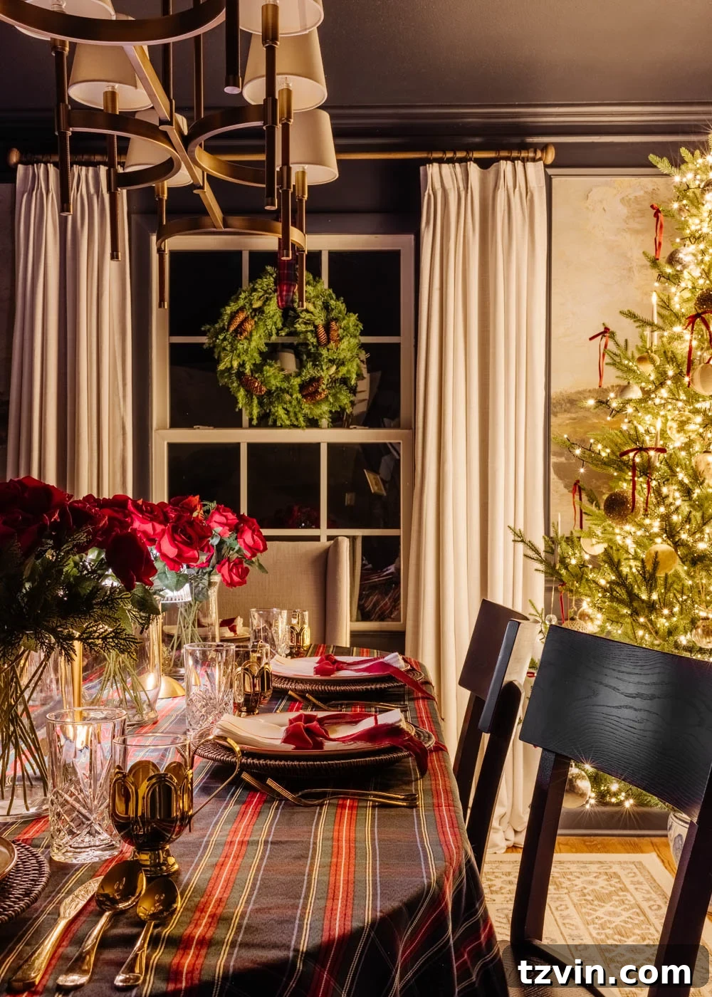 Modern Traditional Candlelight Christmas Home Tour