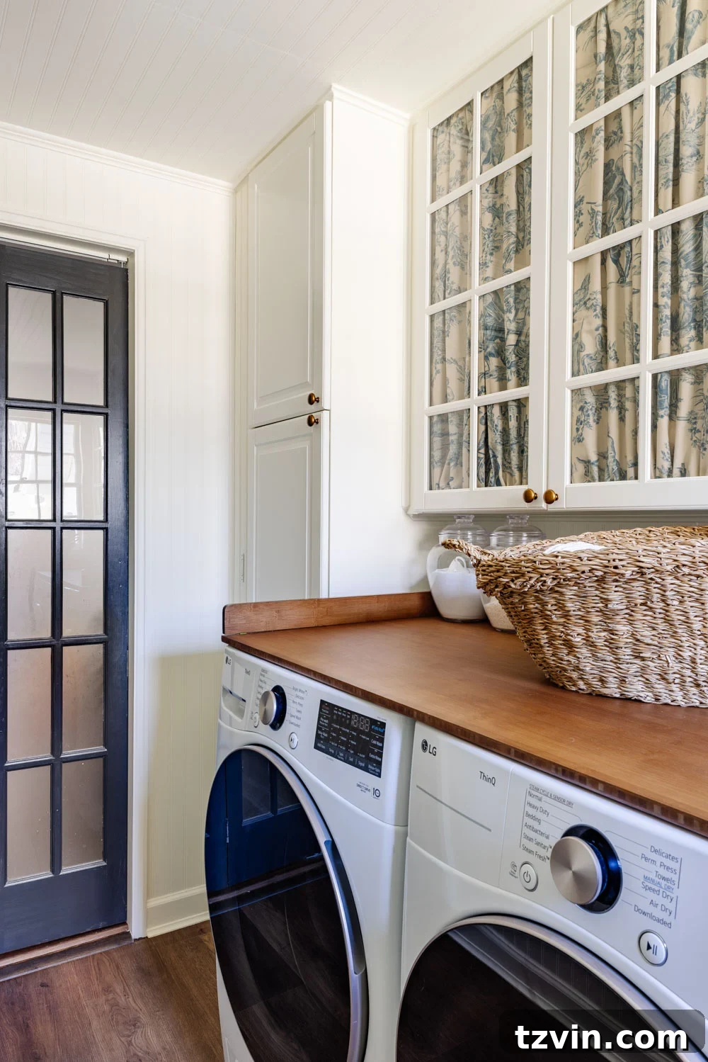 Maximizing Storage in Your Compact Laundry Room: Clever Organization Tips 21 Removable countertop over washer and dryer