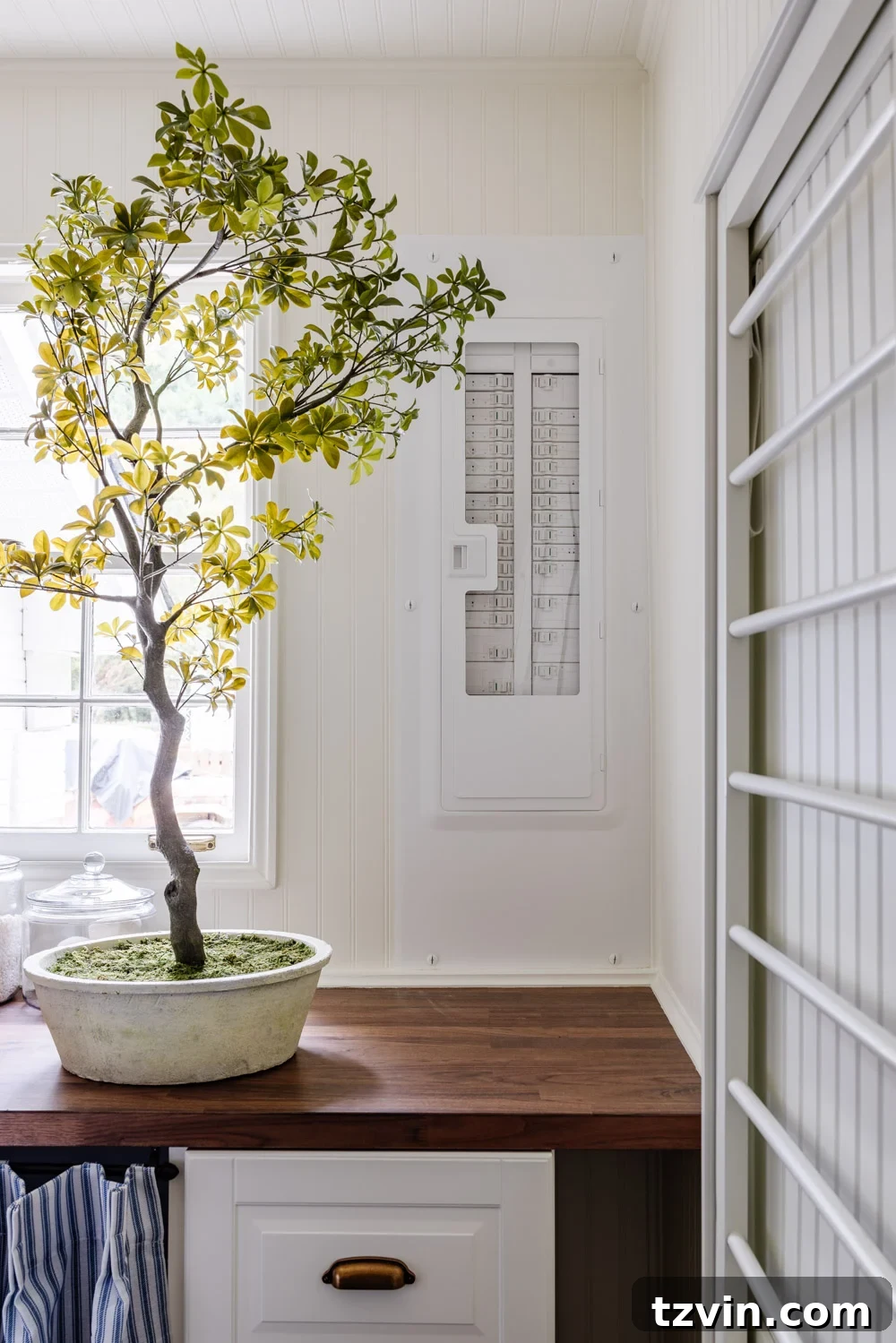 Maximizing Storage in Your Compact Laundry Room: Clever Organization Tips 24 Aesthetic electrical panel box