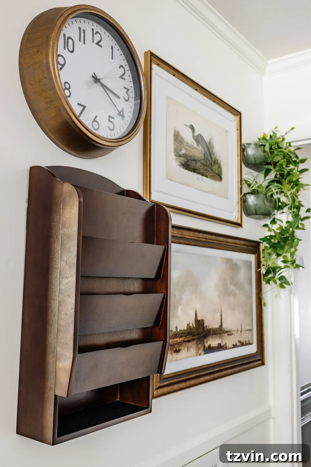 Stylish Storage Solutions That Work in Real Homes 7 key rack and mail sorter cabinet on family command center wall